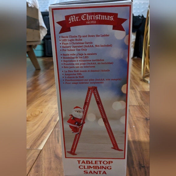Mr. Christmas Est. 1933 Climber Santa Tabletop Decor New in Box 🎅 - Picture 5 of 9